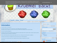 kruemel-backt.blogspot.com Webseite Vorschau