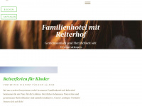 gasthof-reiterhof.at Webseite Vorschau