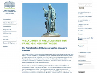 francke-freundeskreis.de Webseite Vorschau