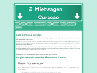 mietwagencuracao.com Webseite Vorschau