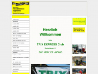 trixexpressclub.de Webseite Vorschau