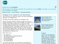 uebersetzungs-angebot.at Webseite Vorschau