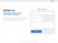 aktien.ru Webseite Vorschau