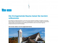 kath-bauma.ch Webseite Vorschau