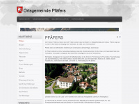 ortsgemeinde-pfäfers.ch Webseite Vorschau