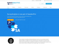 surveyanalytics.com Webseite Vorschau