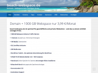 beach-webspace.de Webseite Vorschau
