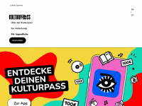 kulturpass.de Webseite Vorschau