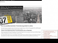 shop.versicherung-kurzzeitkennzeichen.com Webseite Vorschau