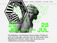 bachblyten-festival.com Webseite Vorschau