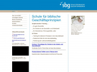 sbgnet.ch Webseite Vorschau