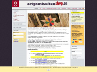origamiseitenshop.de Webseite Vorschau