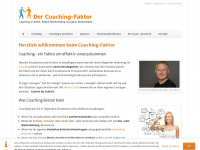 coaching-faktor.de Webseite Vorschau