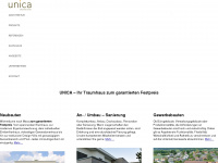 unica.ch Webseite Vorschau