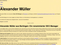 alexander-mueller.net Webseite Vorschau