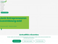 jonk-entrepreneuren.lu Webseite Vorschau
