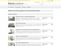 blechzulieferer.com Webseite Vorschau