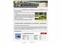 taxiservice-ruesselsheim.de Webseite Vorschau