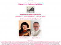 klavier-und-violinschule-gilman.de Webseite Vorschau