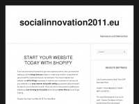 socialinnovation2011.eu Webseite Vorschau