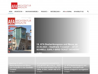 afa-architekturmagazin.de Webseite Vorschau