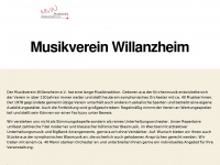 musikverein-willanzheim.de Webseite Vorschau