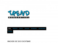 trend-werbeartikel.ch Webseite Vorschau