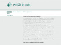 pietaet-dinkel.de Webseite Vorschau