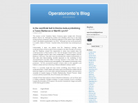 operatoronto.wordpress.com Webseite Vorschau