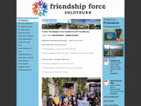 friendshipforce-solothurn.org Webseite Vorschau