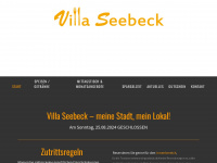 villaseebeck.de Webseite Vorschau