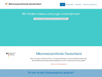 mikromezzaninfonds-deutschland.de Webseite Vorschau