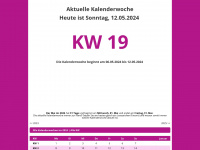 kalenderwochen.cc Webseite Vorschau
