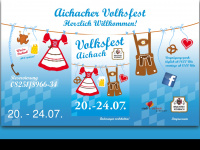 volksfest-aichach.de Webseite Vorschau