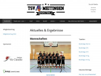 basketball-tsvmeitingen.de Webseite Vorschau