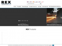 rex-technologie.com Webseite Vorschau