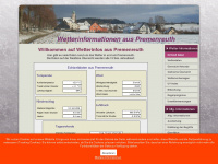 wetter-premenreuth.de Webseite Vorschau