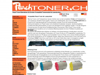 peachtoner.ch Webseite Vorschau