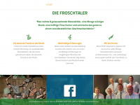 froschtaler.be Webseite Vorschau