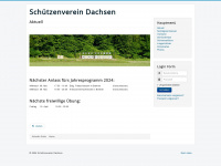 svdachsen.ch Webseite Vorschau