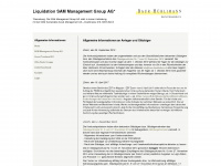 sam-liquidation.ch Webseite Vorschau