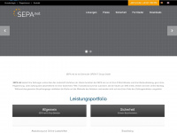 sepa.net Webseite Vorschau