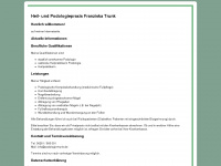 podologie-trunk.de Webseite Vorschau