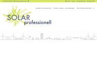 solar-professionell.de Webseite Vorschau