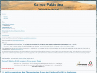 kairos-palaestina.ch Webseite Vorschau