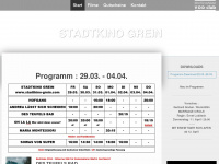 stadtkino-grein.com Webseite Vorschau