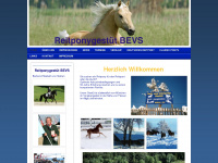 reitponygestüt-bevs.de Webseite Vorschau