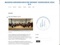 mandolinenorchester-hennef-kurscheid.de Webseite Vorschau