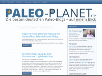 paleo-planet.de Webseite Vorschau