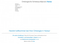 onkologie-hanau.eu Webseite Vorschau